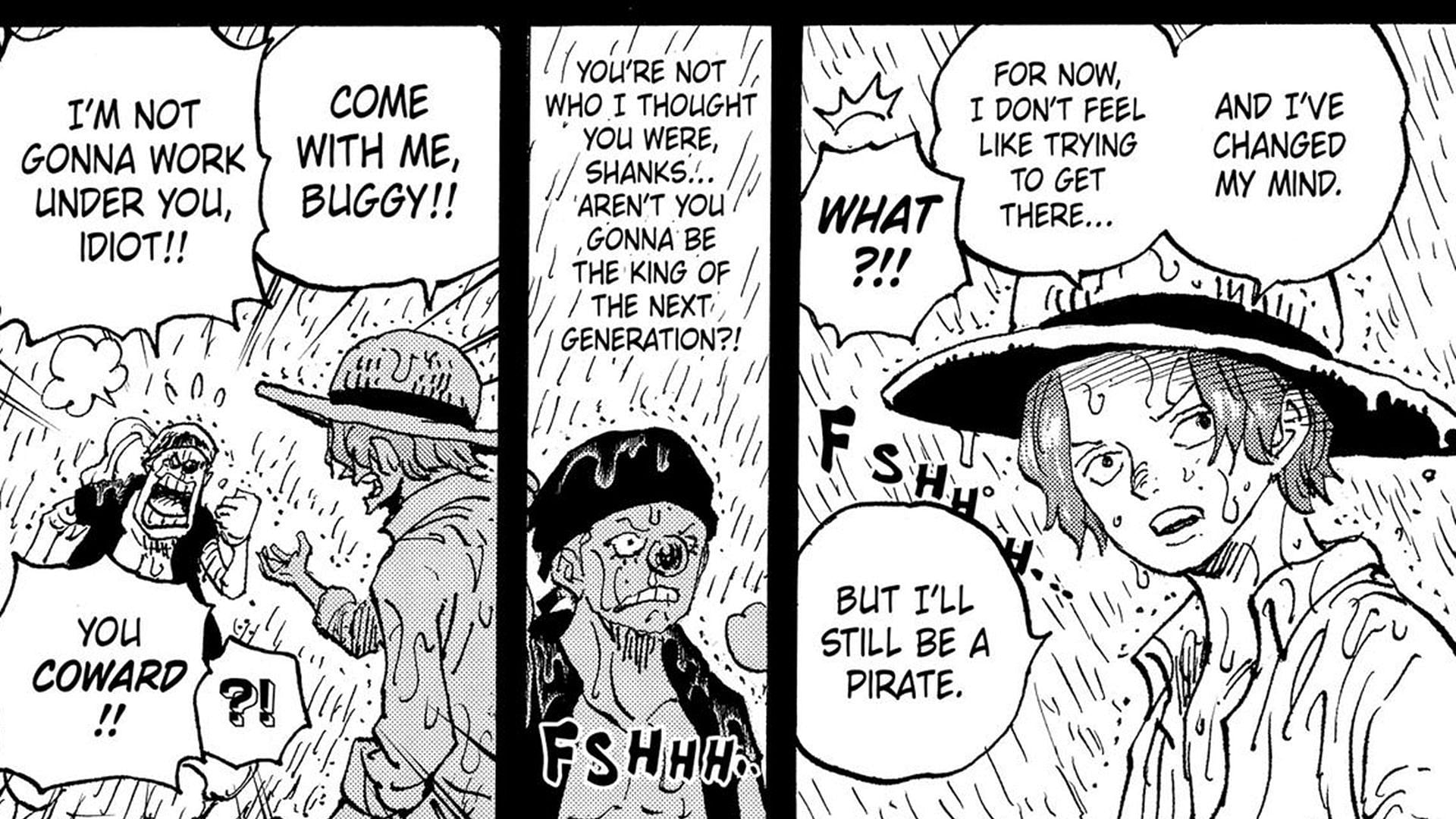 Shanks didn't want to part ways with Buggy (Image via Shueisha)